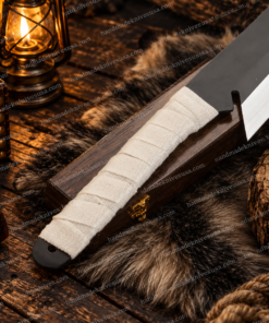 Alternative view of Handmade Ichigo Zangetsu Sword – 38" Stainless Steel Anime Replica Katana with Leather Cover