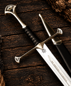 Alternative view of Ancient Shattered Blade of the King – Handmade Fantasy Longsword with Ornate Hilt & Scabbard