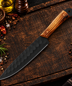 Professional High Carbon Steel Chef Knife Set – 5 Piece Handmade Forged Kitchen Set - Image 7