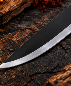 Handmade Anime Inspired Fantasy Sword & Knife Set | 5160 High Carbon Steel | Leather Sheaths - Image 4
